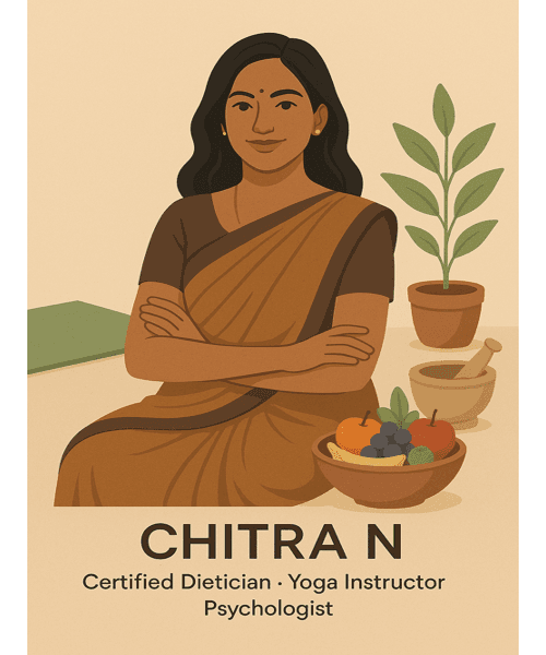 Chitra N - Certified Dietician, Yoga Instructor, and Wellness Expert